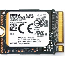 Kioxia Kıoxıa 512GB 2230 KEG60ZNS512G 4800-4000MB/S M2 Nvme Gen4 Disk