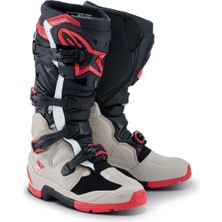 Alpinestars Tech 7 Enduro Motosiklet Botu Siyah  Gri  Kırmızı