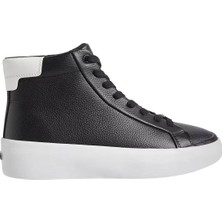 Calvin Klein Kadın / Kız Siyah Calvin Klein Vulc Hıgh Top Lth, 0gm Siyah Kadın Spor Ayakkabı