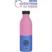 24 Bottles Urban Bottle Reactive Pink/Blue Paslanmaz Çelik Su Şişesi 500 ml