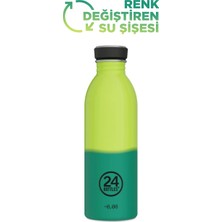 24 Bottles Urban Bottle Reactive Yellow/Green Paslanmaz Çelik Su Şişesi 500 ml