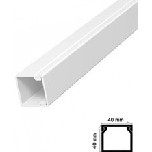 Erdo Ticaret Kablo Kanalı 40X40 mm 2 Metre
