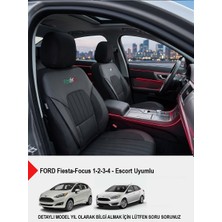 Gm Design Perfetto Serisi Lüks Keten Oto Koltuk Kılıfı - (Ford Focus-Fiesta Ile Uyumlu)
