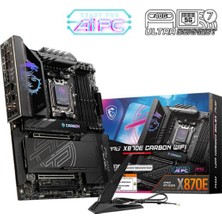 MSI Msı Mpg X870E Carbon Wıfı Ddr5 8400MT/S 1xhdmı 2xusb4 4xm.2 Atx Am5 (Amd Am5 9000/8000/7000 Serileri Ile Uyumlu)