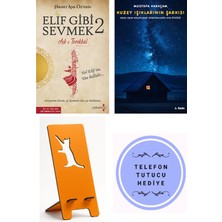Yakamoz Yayınları Elif Gibi Sevmek - 2 - Hikmet Anıl Öztekin + Kuzey Işıklarının Şarkısı + Telefon Tutucu