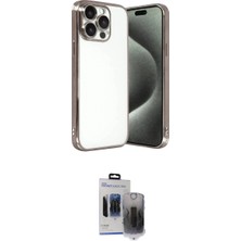 Marsilyan™- iPhone 15 Pro Max Kılıf Vadi Minimal - Siyah Vanessa Magic Hayalet Cam
