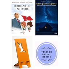 Yakamoz Yayınları Çocuklar Için Nutuk - Mustafa Kemal Atatürk + Kuzey Işıklarının Şarkısı + Telefon Tutucu