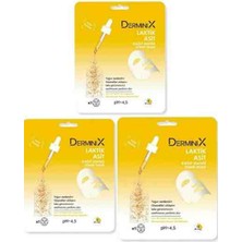 Derminix Laktik Asit Gözenek ve Leke Karşıtı Yüz Kağıt Maske X3