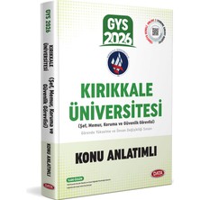Data Yayınları Data 2026 GYS Kırıkkale Üniversitesi Konu Anlatımlı