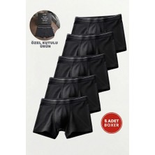 Cennetoğlu Erkek Likralı Pamuklu Boxer Özel Hijyenik Ambalajlı 5'li Paket