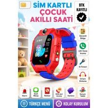 L'edoren Akıllı Çocuk Saati Uyumlu Sim Kartlı ve Lbs Konum Özellikli Kayıtlı Sesli Görüşme Canlı Takip