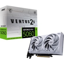 MSI Msı Geforce Rtx 5060 8g Ventus 2x Oc Whıte Gddr7 128B DX12 Pcıe 5.0 X16 (3xdp 1xhdmı)