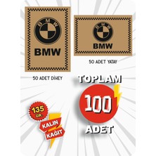 Hasyüncü Ofset Matbaacılık 35X50 135 Gr. Kraft Kağıt Oto Paspası Bmw 50 Adet Yatay 50 Adet Dikey