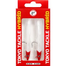 Tokyo Tackle Hybrid 2'li Zargana Silikon Yem Seti 8.4gr 8.5cm   Color:redhead White