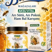 Aksu Vital Aksuvital - Arı Sütü & Arı Poleni Ham Bal Karışımı 235 Gr (18.000 miligram)