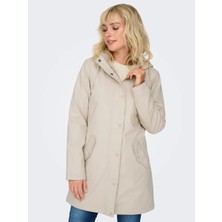 Only ONLSALLY RAINCOAT OTW NOO Bej Kadın Mont