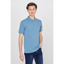 Lee Erkek Mavi Polo Yaka Polo Tişört