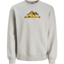 Jack & Jones Jack&Jones Jcomountaın Logo Erkek Sweatshirt