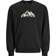 Jack & Jones Jack&Jones Jcomountaın Logo Erkek Sweatshirt