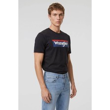 Wrangler %100 Pamuk Regular Fit Normal Kesim Bisiklet Yaka Logo Detaylı Tişört