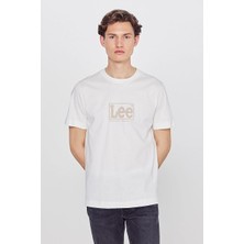Lee %100 Pamuk Regular Fit Normal Kesim Bisiklet Yaka Logo Detaylı Tişört