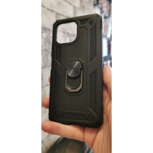 Vendas Ucuzluk Çadırı Xiaomi Mi 11 Lite Uyumlu Yüzüklü Zırhlı Kılıf - Siyah