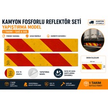 YTO Kamyon Fosforlu Reflektör Seti Yapıştırma Model 1 Takım (Sağ + Sol)