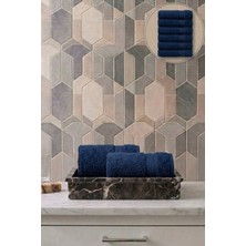 Seritaine 6'lı Işıl Premium El Havlusu 33X33CM - Açık Mavi %100 Pamuk - 600 Gr/m2