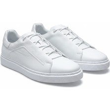 By Barretti Beyaz Lastik Bağcıklı Sneaker