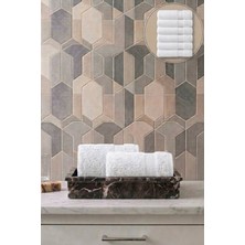 Seritaine 6'lı Işıl Premium El Havlusu 33X33CM - Açık Mavi %100 Pamuk - 600 Gr/m2