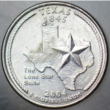 Banknoting Amerika Çeyrek Dolar 2004 P Eyaletler Serisi-Teksas.
