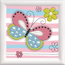 Liva Craft Elmas Mozaik Tablo 10.2 cm x 10.2 cm Paten Ayakkabı Boncuk Yapıştırma Kiti - Çerçeveli