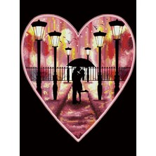 Liva Craft Elmas Mozaik Tablo Romantik Date – 30 x 40 cm
