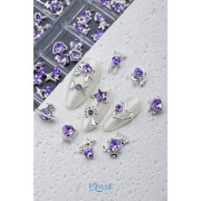 Misyul Tırnak Süsleme Ametist Dream Charm Seti, Nail Art Tırnak Süslemesi