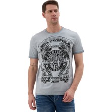 Cipo & Baxx Erkek Bisiklet Yaka Günlük Rahat Kesim T-Shirt CT838