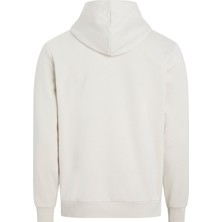 Calvin Klein Erkek Krem Calvin Klein Ombre Embroıdered Lo, Ace Krem Erkek Hoodie