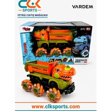 CLK Sports Vardem Uzaktan Kumandalı Şarjlı 1:14 Işıklı Sesli Dinozor Kamyon