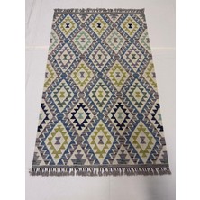 Afgan Halı El Dokuma Afgan Kilim Çift Taraf Kullanım Kök Boya 103 x 160 cm