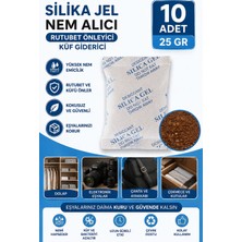 Hobialem 10 Adet 25 gr Silikajel Nem Alıcı Silika Jel Rutubet Önleyici Küf Giderici Desiccant