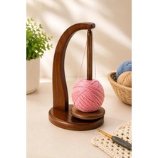 Liva Craft Ahşap Yün Tutucu Stant, Iplik Tutucu, Karışmayı Önler Kolay Kullanılır