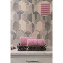 Seritaine 6'lı Işıl Premium El Havlusu 33X33CM - Açık Mavi %100 Pamuk - 600 Gr/m2