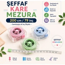 Liva Craft 200 cm Şeffaf Otomatik Terzi Mezurası