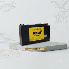 Electrozirve 12.8V 100AH Slim Kasa Lityum (Lifepo4) Batarya