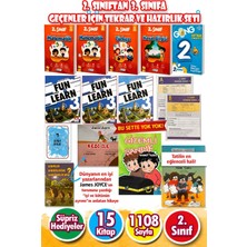 Harika Çocuk Yayınları 2. Sınıf'tan 3.sınıf'a Geçenler Için Tekrar Ve Ingilizce Destekli Tatil Kitabı Eğitim Seti -15 Kitap