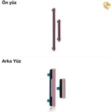 Samsung Galaxy S21 Ultra Tuş Takımı Kahverengi Düğme Seti Tuş Takımı Buton Açma-Kapama Düğmesi