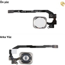 iPhone 5s Home Tuşu - Gümüş / Silver Orta Tuş Butonu