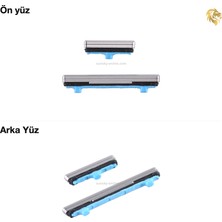 Samsung Galaxy Note 10 Tuş Takımı Gümüş Düğme Seti Tuş Takımı Buton Açma-Kapama Düğmesi