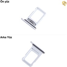 Iphone 15 Sim Iç Yuvası Çiftli Gümüş Çiftli Sim Yuvası Ikili Sim Tepsisi Çiftli Sim Aparatı Dual Sim Çekmecesi