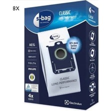 Çınaroğlu Ticaret  Electrolux Uyumlu Zus 3300 - 3399 Ultra Silencer Süpürge  Toz Torbası S-Bag (8 Adet) FS10651