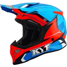 Kyt Skyhawk Kask Glowıng Mavi Turuncu Fluo